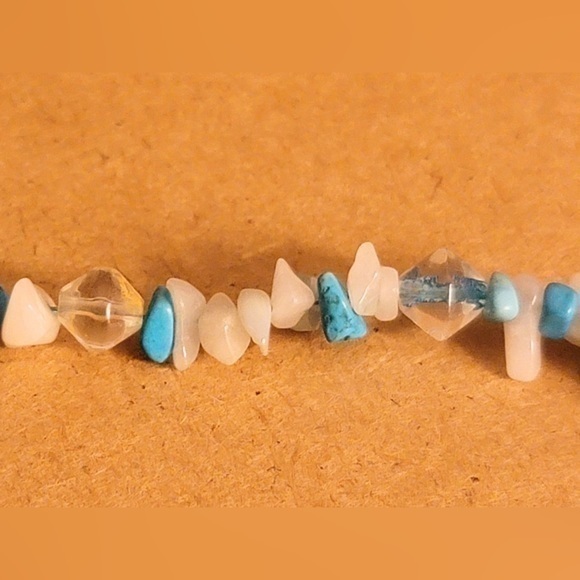 Jewelry - Blue and white beaded bracelet